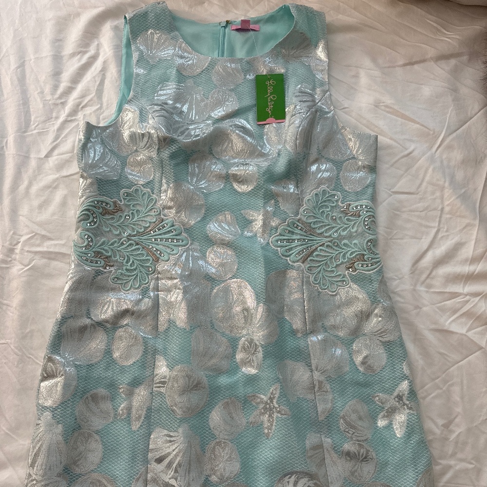 Lilly Pulitzer Metallic Shell Jacquard Dress